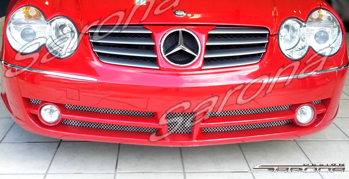 Custom Mercedes SL  Convertible Grill (2003 - 2008) - $149.00 (Manufacturer Sarona, Part #MB-008-GR)